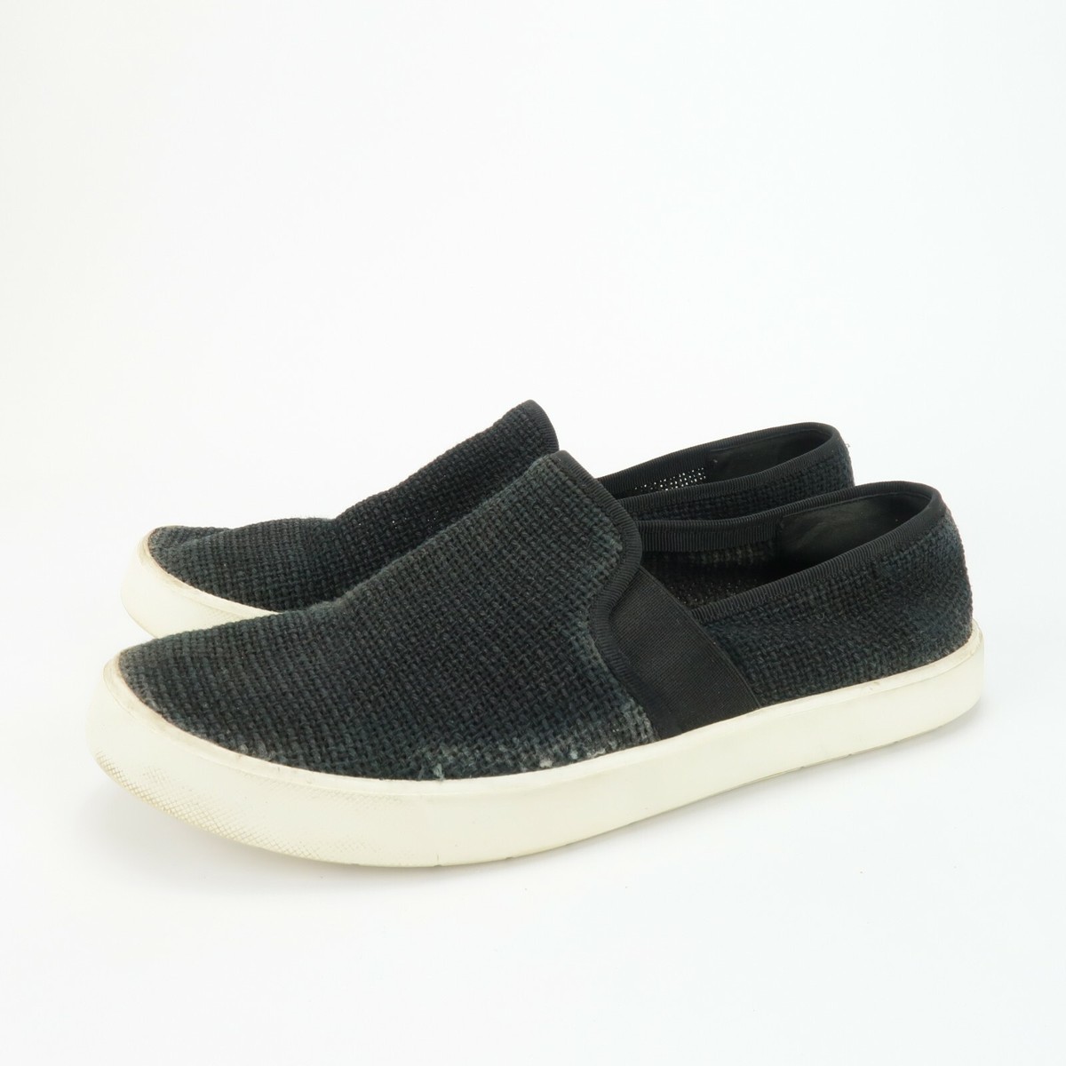 Vince Preston Slip On Black Womens Casual Knit Loafers Size 