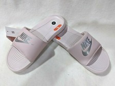 Nike Victori One Barely Rose/Silver Women's Slides Sandals - Size 10 NWB