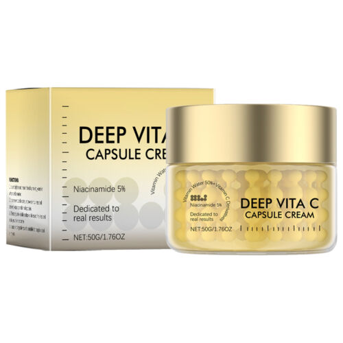 Vitamin C Facial Cream Moisturizer Age-Defying Brightening Skincare Firming 50g