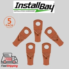 INSTALL BAY CUR2038 / Copper Uninsulated Ring Terminal 2/0 AWG - 3/8" RING -5 PK