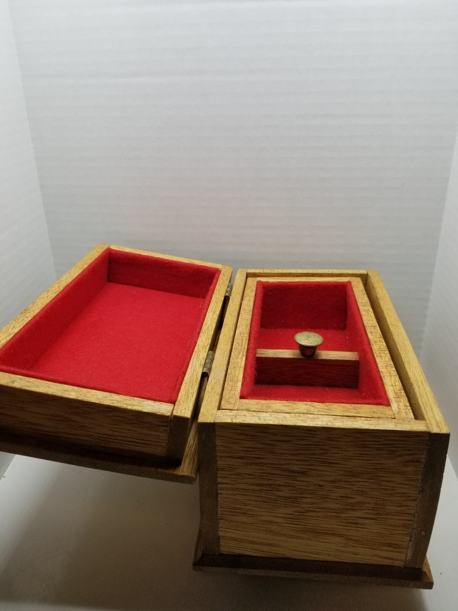 Vintage Reuge Musical Music Jewlery Box Send In The Clowns Wooden