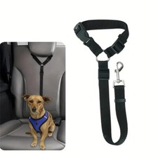 Adjustable Dog Car Seat Belt, 1 Count Pet Car Safety Belt, Dog Car Seat Belt wit