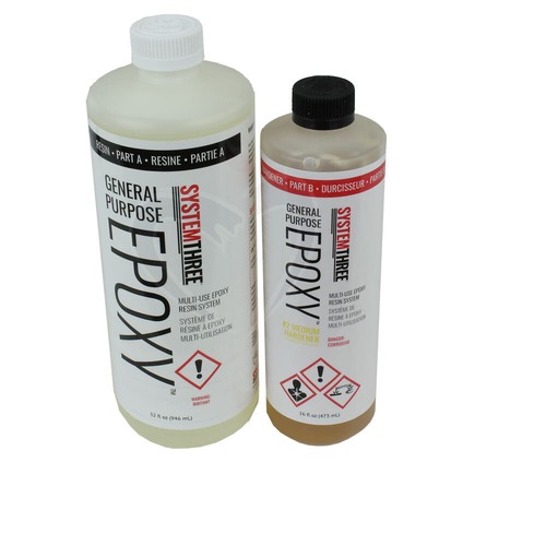 System Three 0102K42 #2 1.5 qt General Purpose Amber Epoxy Kit