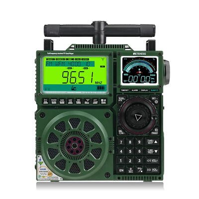 Retekess TR113 Shortwave Radio, Full Band Bluetooth Radio,1600 Presets,SOS Alert