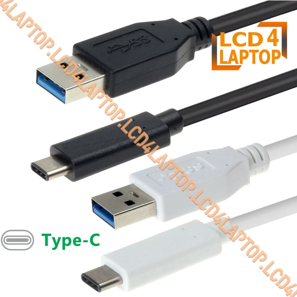 Black/White For Nokia 6 8 Sirocco Type C Charging USB-C Fast Charger Lead Cable - Image 3 of 3