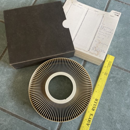 GAF Sawyers Circular Magazine 100 Slide Tray Vintage For 2x2 Slides 35mm - Picture 8 of 20