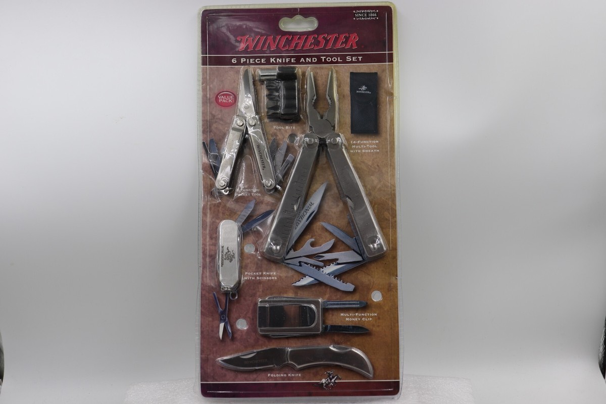 Winchester 2つセット新品・未使用品✨ステンレス包丁差し✨ Winchester 6 Piece Knife and Tool Set With Sheath for sale