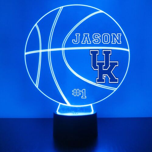 Kentucky Wildcats College Basketball Light, Personalized FREE, Sports Fan Lamp  - Picture 1 of 10