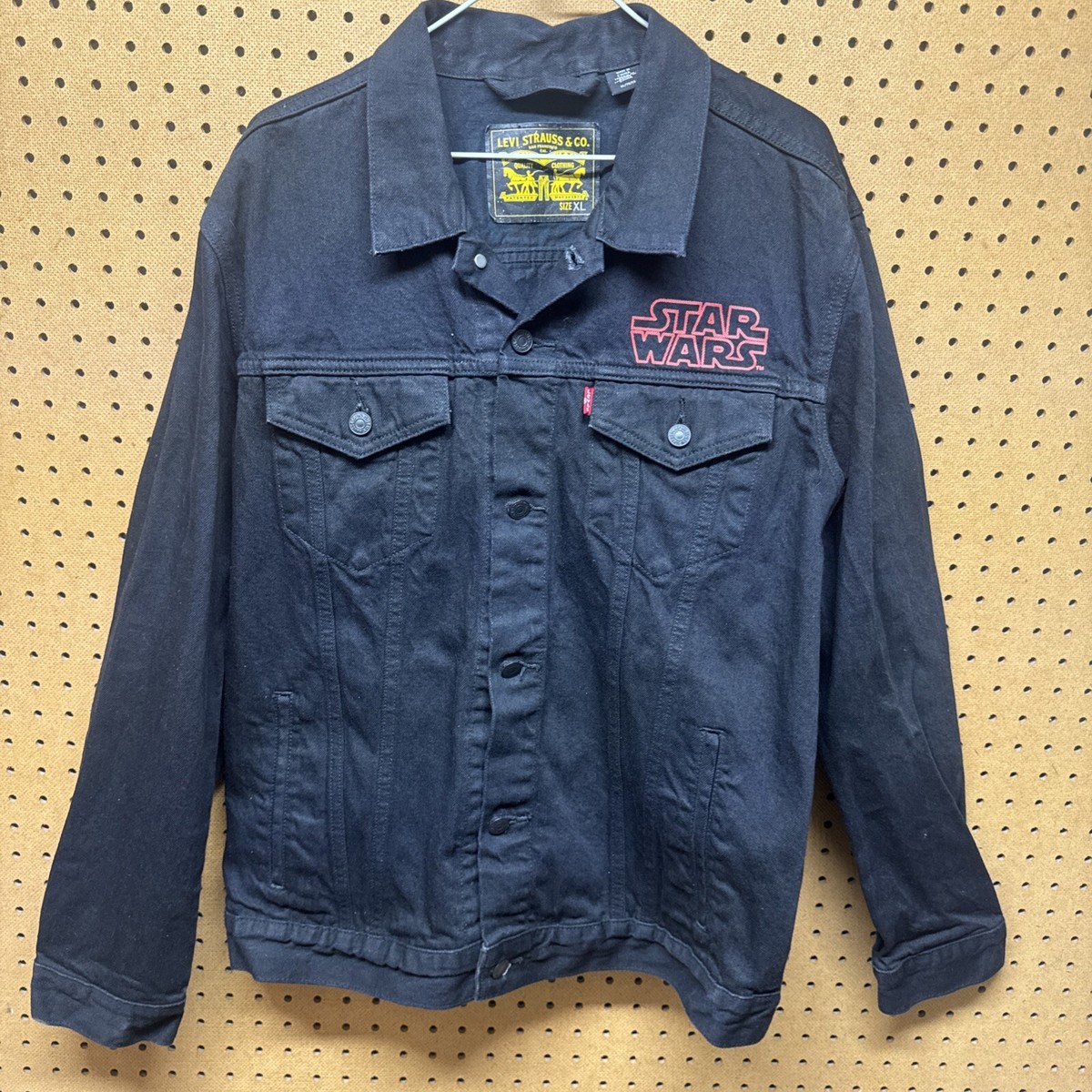 Levi's Star Wars Darth Vader Black Denim Jacket Adult XL | eBay