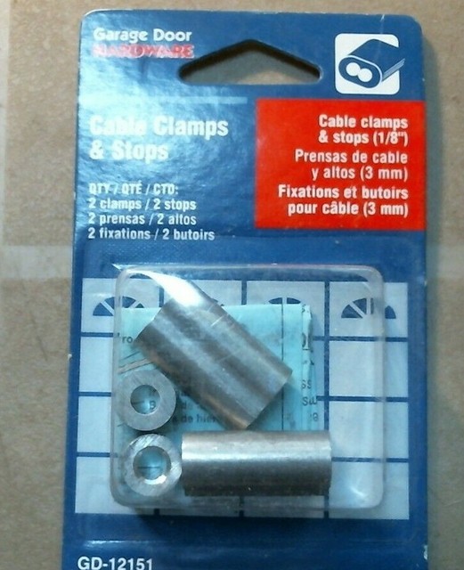 PrimeLine Garage Door Hardware GD12151 Cable Clamps & Stops, FREE