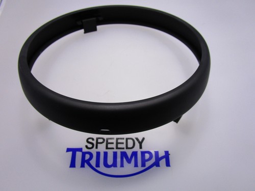 TRIUMPH SPEED TWIN HEADLIGHT BEZEL RIM BLACK T2701116 - Picture 6 of 8