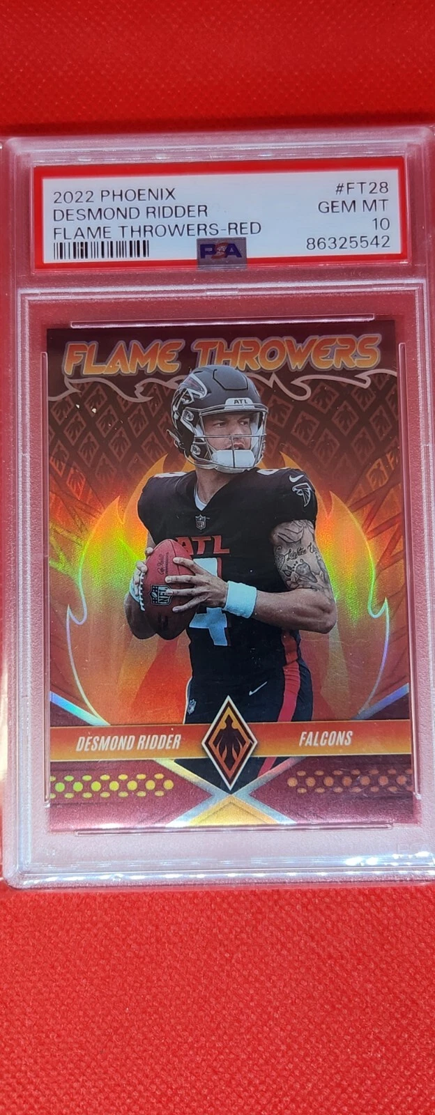 Desmond Ridder Panini Phoenix Flame Throwers #FT28 Red