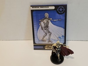 Star Wars WotC Miniatures General Grievous Very Rare #40/60 With Card 2004