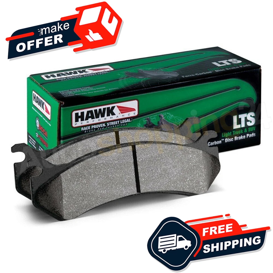 Pastillas de freno delanteras compuestas Hawk Light Truck y SUV LTS para Ford F-150 14-16 Foto 2 de 4