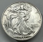 1941-S Walking Liberty Silver Half Dollar 50C-Sharp Gem BU++