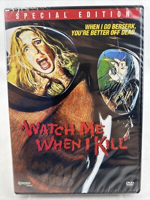 WATCH ME WHEN I KILL (DVD, 1977) Synapse Films Horror Suspense NIB NEW SEALED