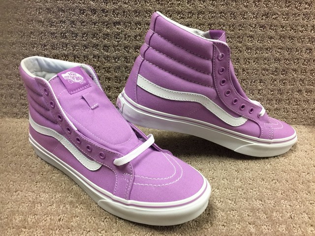 light purple high top vans