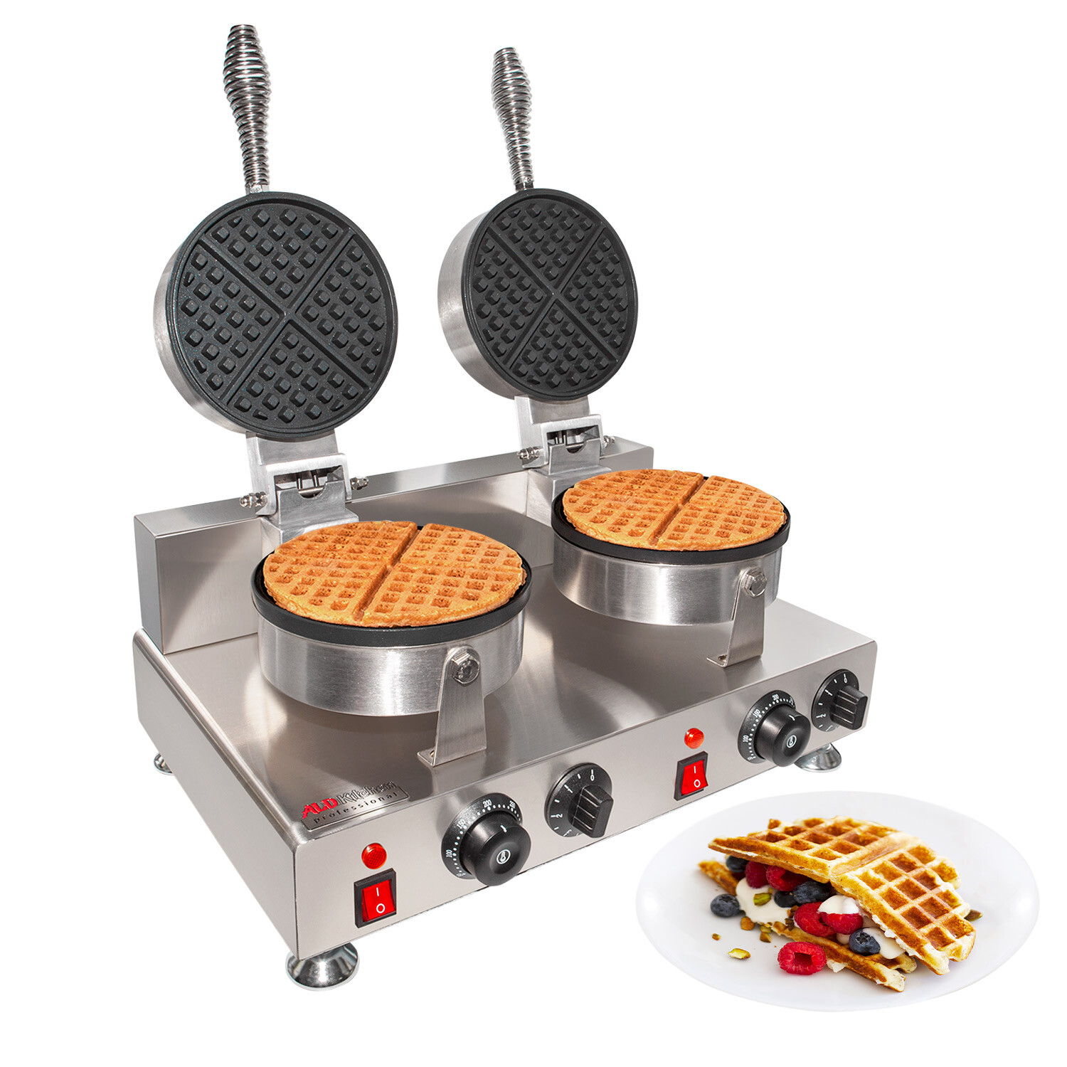 Belgian Waffle Maker, Cone Maker and Waffle Iron