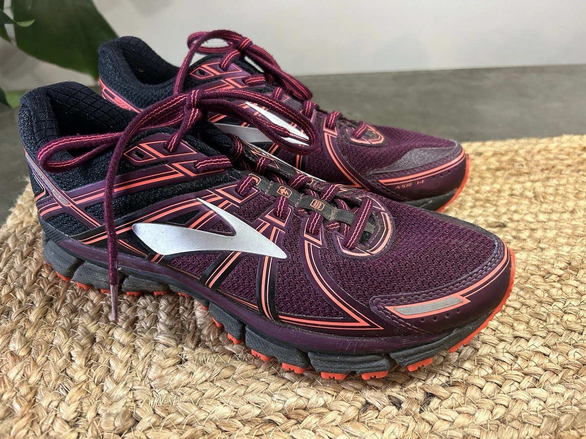 Brooks Adrenaline ASR 14 Women s 8.5 Purple Running Shoes