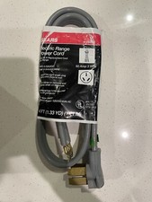 Electric Range Power Cord- 50 Amp 3 Prong Wire 4' Feet