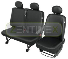 Sitzbezüge Schonbezüge SET QC für Hyundai H-1 H1 Kunstleder schwarz