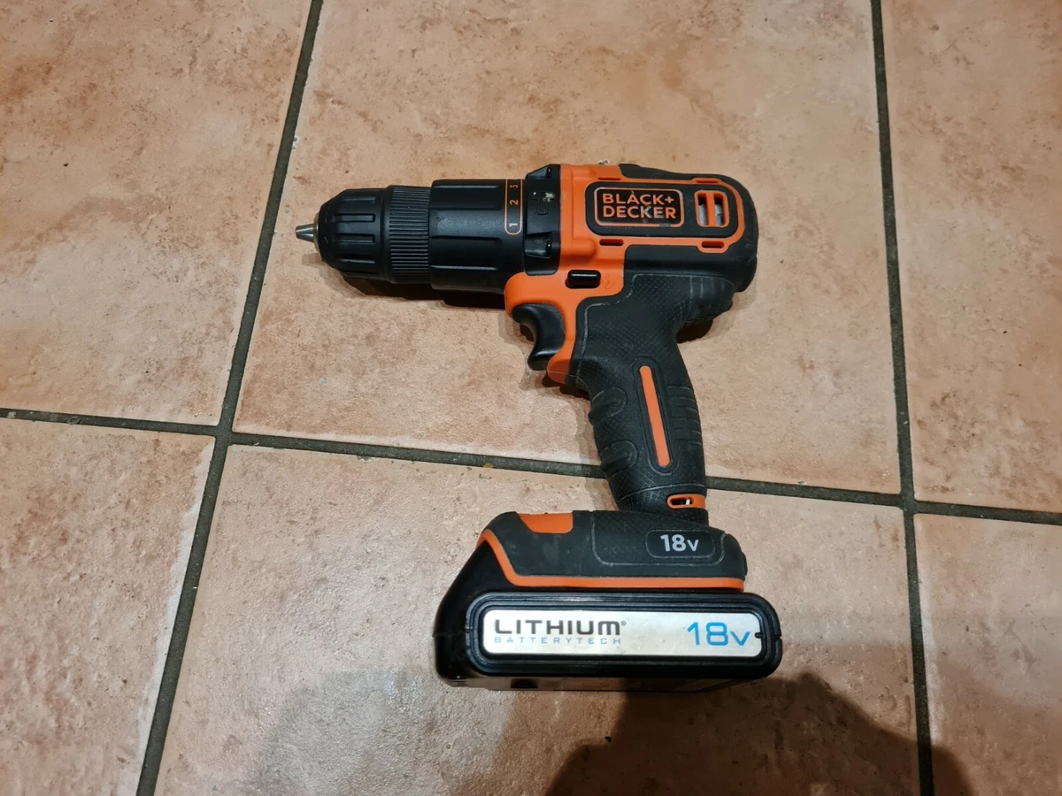 Buy Black + Decker Cordless Hammer Drill with Battery - 18V