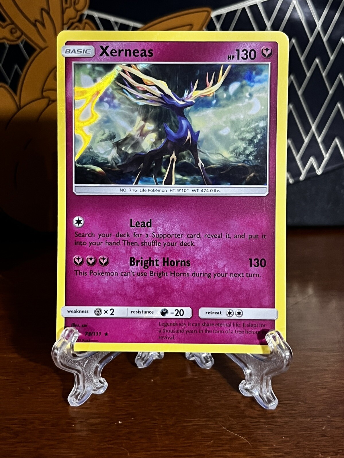 Xerneas 73/111 - Crimson Invasion - Holo Rare - NM/Mint - Pokemon TCG Card