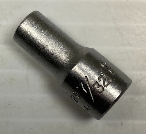 Vintage PLOMB TOOLS 4707 - 7/32" Shallow Socket 1/4” Drive 6 Point USA PLVMB - Picture 10 of 12