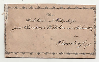 Brief Um 1870 Litho Briefkopf Einladung Zur Taufe Ebay