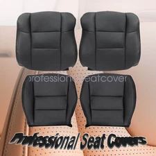 Fit For 07-12 Acura RDX Both Side Bottom Top Leather Perforated Seat Cover Black