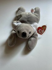 RARE 1996 3rd Generation Ty Mel The Koala Style 4162 Beanie Baby PVC Pellets
