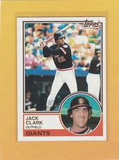 1983 TOPPS BASEBALL JACK CLARK #210 GIANTS MINT *64061