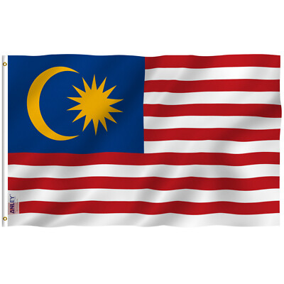 Anley Fly Breeze 3x5 Foot Malaysia Flag - Malaysia Flags Polyester