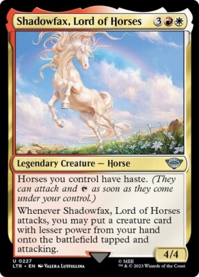 SHADOWFAX, LORD OF HORSES x4 mtg NM-M Lord of The Rings 4 Unc