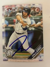 Thomas Dillard 2019 Signed Card In Person Milwaukee Brewers