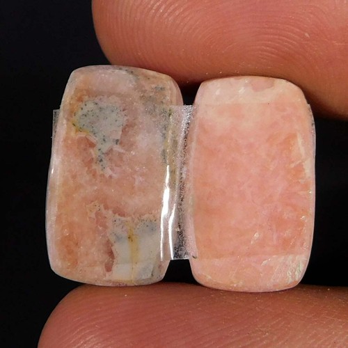 17.90Cts. Natural Top RED Rhodochrosite Pair Cushion Cabochon Loose Gemstone - Picture 2 of 3