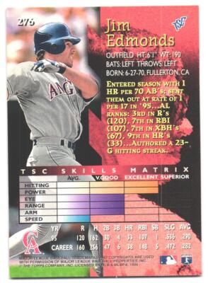 1996 Stadium Club Jim Edmonds #276 | eBay