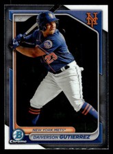 2024 Bowman #BCP-59 Daiverson Gutierrez Chrome Prospects Card New York Mets