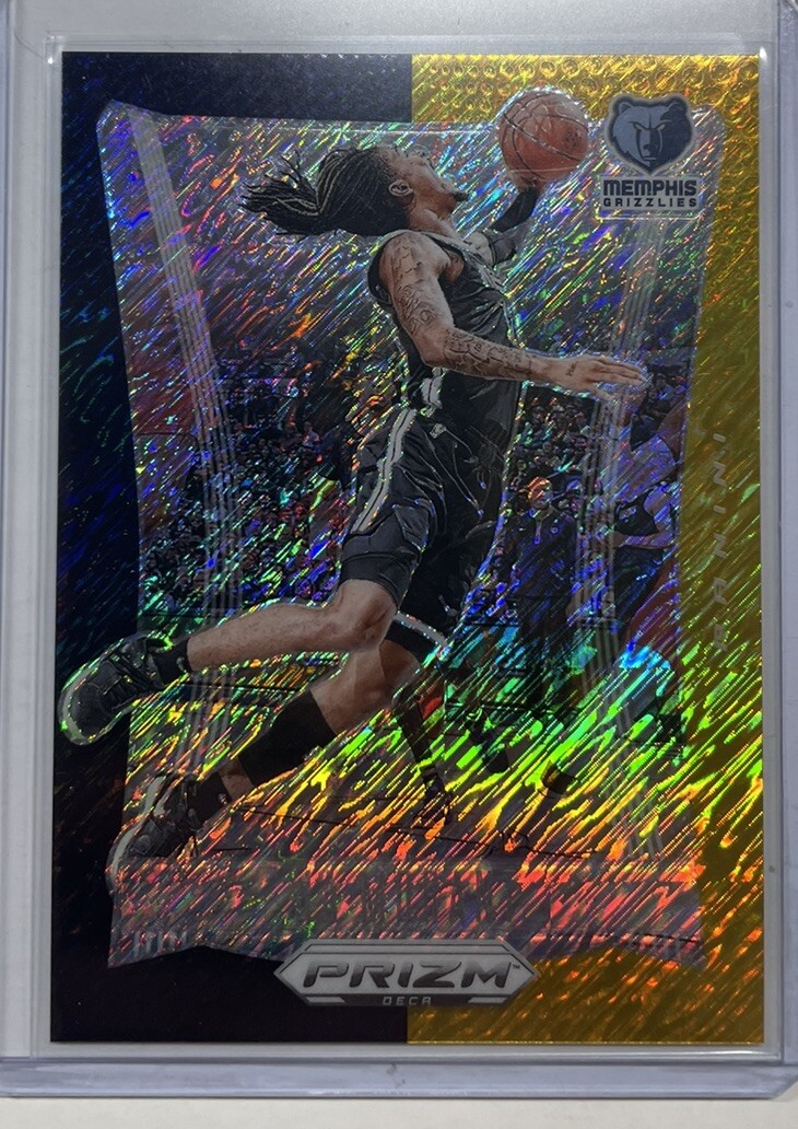 2023-24 Prizm Deca Black Gold Shimmer Ja Morant /8 SSP RARE