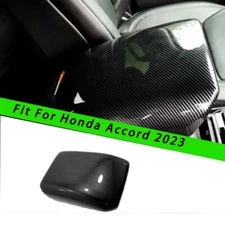 Carbon fiber look Central armrest storage box Cover For Honda Accord 2023 New