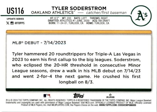 2024 TOPPS UPDATE 1-175 PICK YOUR CARDS TO COMPLETE YOUR SET - Picture 230 of 348