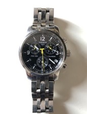 Orologio Tissot PRC 200 T461 Uomo Cronografo Quadrante Nero e Giallo S/Acciaio Uomo
