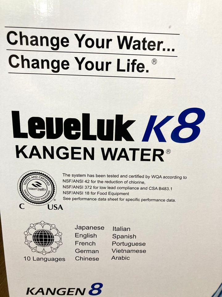 Enagic LeveLuk K8 Kangen A26-00 Alkaline Water Filtration Ionizer ...