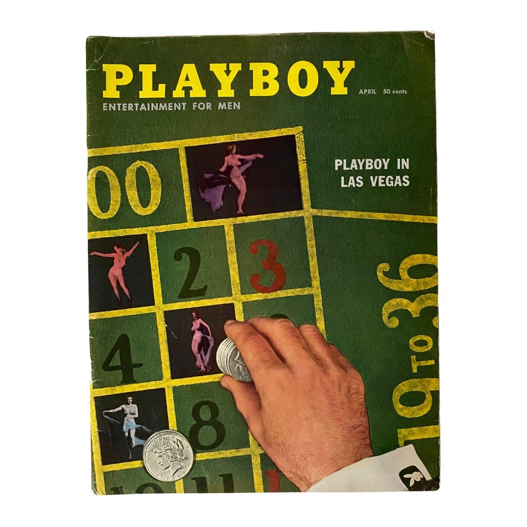 VTG Playboy Magazine April 1958 Playmate Felicia Atkins w Centerfold No