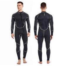 1.5MM-3MM Neoprene One-piece Wetsuit Men Long Sleeve Front Zipper Unzipper New
