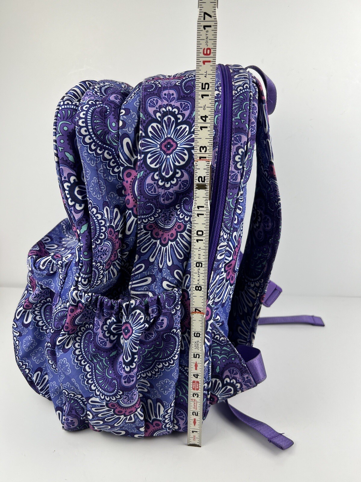 Vera Bradley Purple Floral Backpack Lilac Tapestry EUC