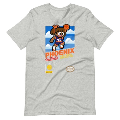 Camiseta deportiva de baloncesto Phoenix Mercury del equipo NES Nintendo vintage de 8 bits retro - Imagen 3 de 13
