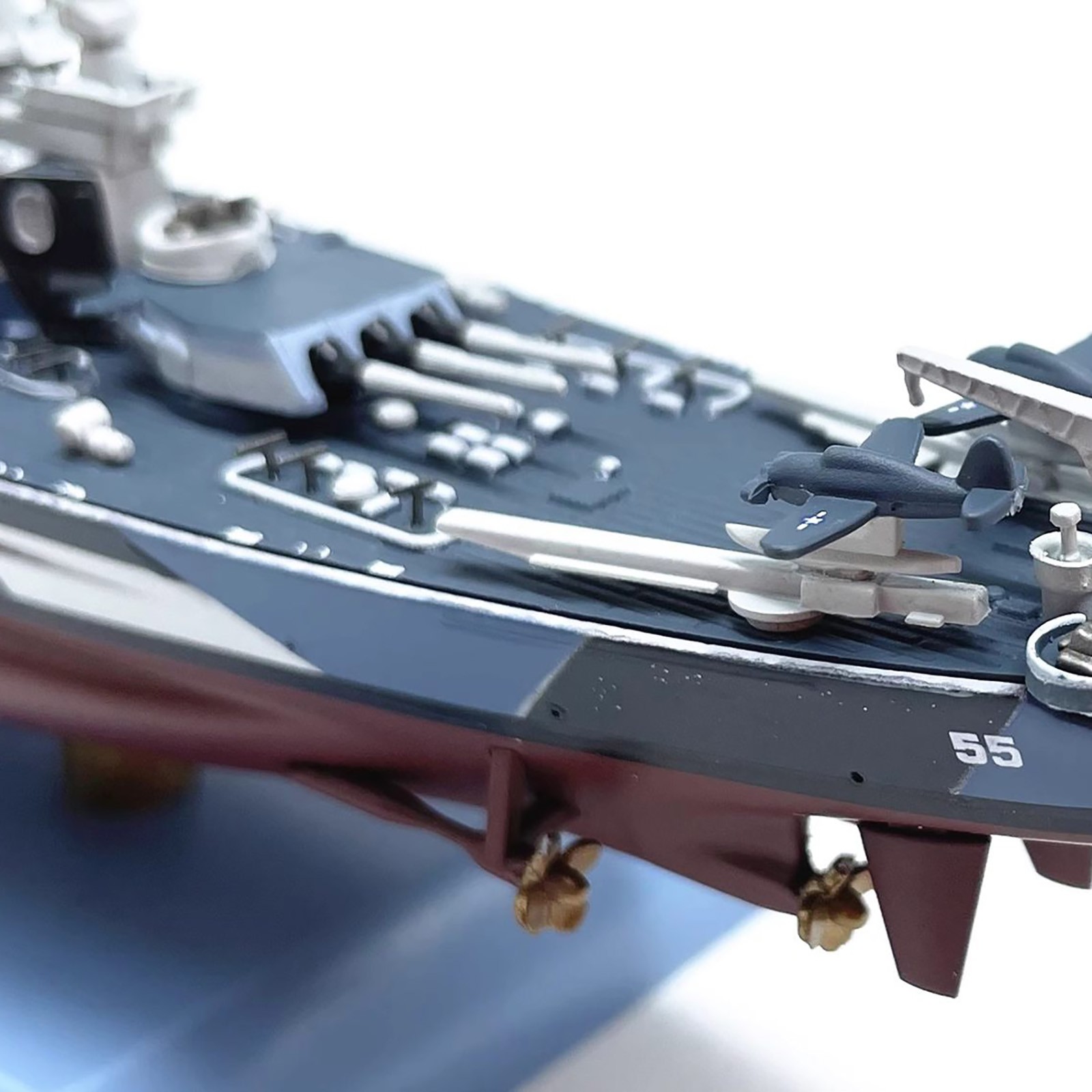 22cm 1/1000 WWII USS North Carolina BB-55 Battleship Model Finished Decoration