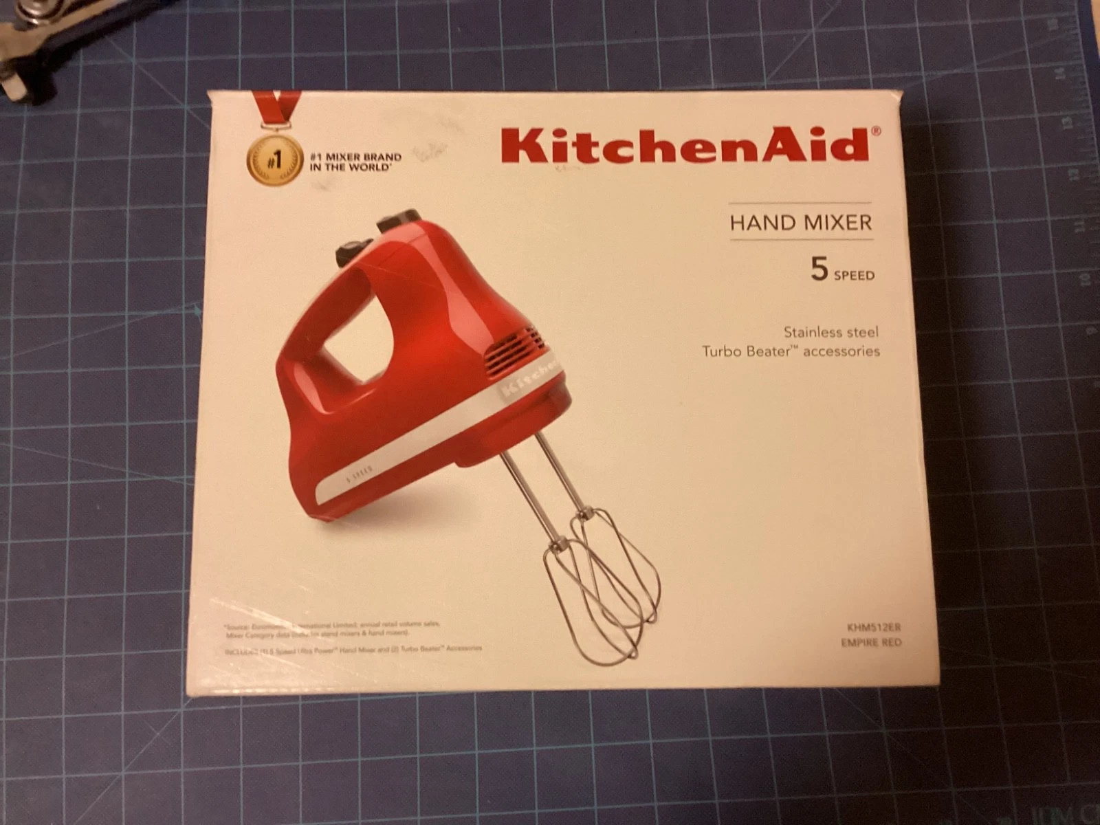 KitchenAid KHM517 Hand Mixer Ultra Power 5 Speed W/ BEATERS WHISK RED
Opens in a new window or tab