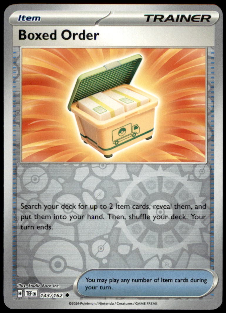 Boxed Order 143/162 SV05: Temporal Forces Reverse Holofoil NM Pokemon TCG T